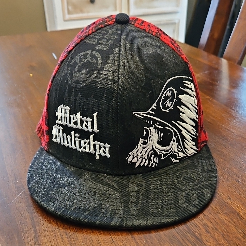 Metal Mulisha Black and Red Graphic Hat